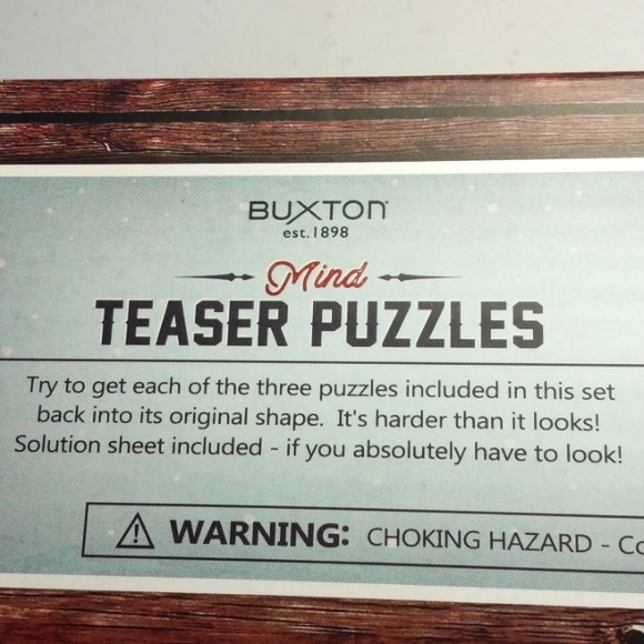 Wooden puzzle set of 3 - Picture 8 of 9